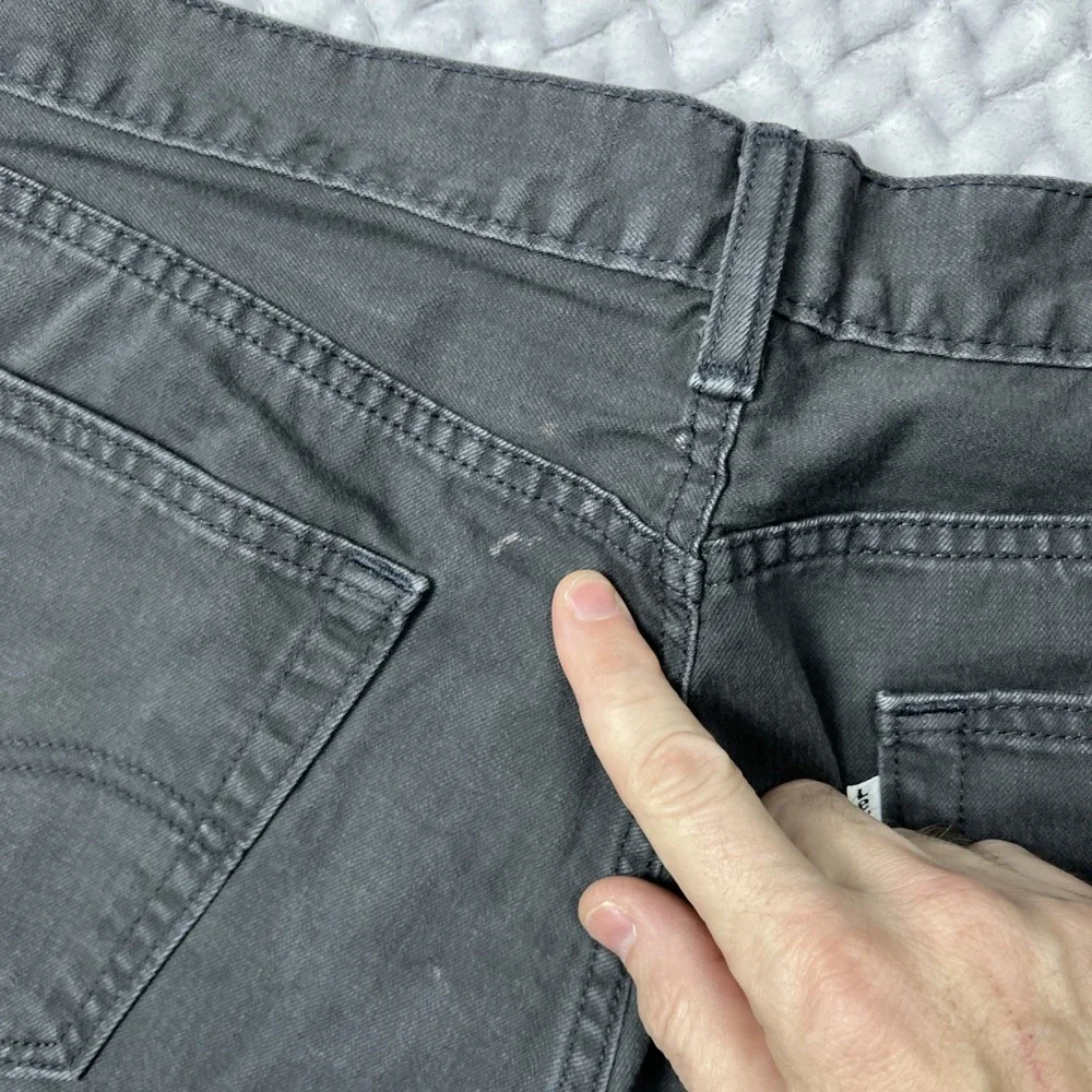 LEVIS 505 Chino Pants Mens 36x32 Gray Regular Straight Leg Jeans White Tab